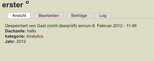 Node mit Titel erster